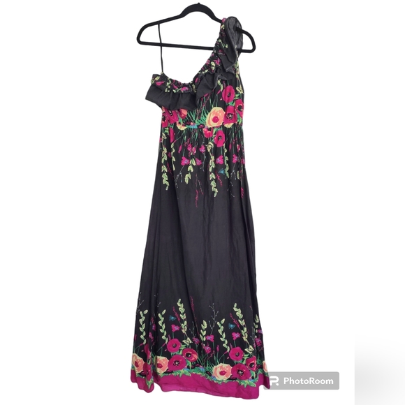 One Shoulder Maxi Dress Floral‎ - Picture 2 of 9